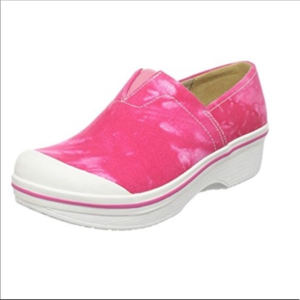 11.5-12 (29) Dansko kids Tie-Dye pink clogs - Picture 7 of 7
